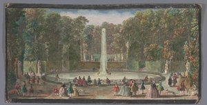 Le Bassin des Muses dans le jardin de Marli