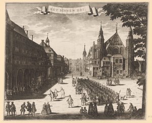 Vue du Binnenhof à La Haye