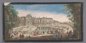 Vue du Château de Saint-Cloud depuis le Chemin de Versailles