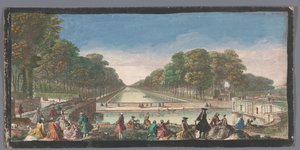 Vue du Grand Canal dans le jardin du Palais de Fontainebleau