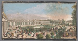 Vue du Grand Trianon dans le jardin de Versailles