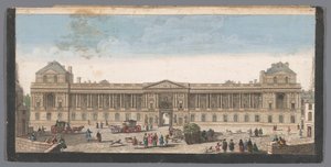 Vue sur le Palais du Louvre à Paris
