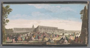 Vue du Château de Versailles depuis le jardin