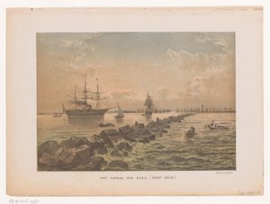 Vue du canal de Suez à Port-Saïd - Anonymous