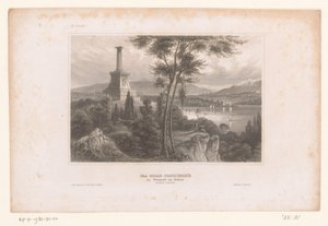 Vue sur la tombe de Kosciuszko sur la rivière Hudson - Anonymous