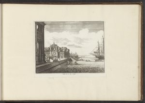 Vue des jardins du palais sur la côte à Naples