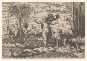 Dieu crée les animaux sur la terre