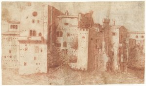 Groupe de maisons dans une ville - Anonymous