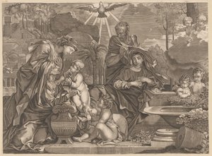 Sainte Famille avec Élisabeth et Jean