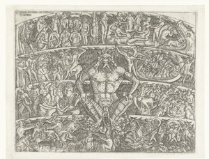 Enfer avec Satan et punition des pécheurs par des démons - Anonymous