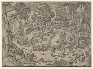 Hercule et le lion de Némée