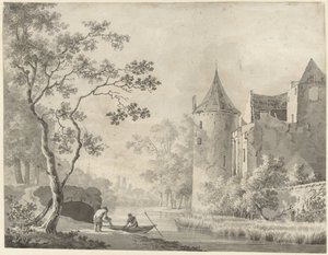 Le château ter Haar près de Vleuten - Anonymous
