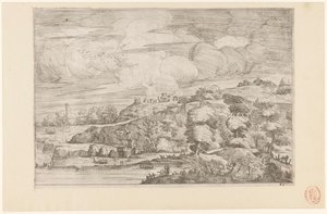 Paysage vallonné au bord de la rivière