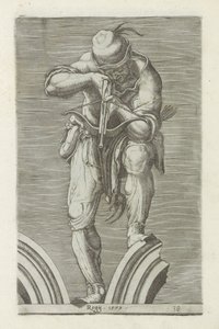 Chasseur avec une arbalète - Anonymous