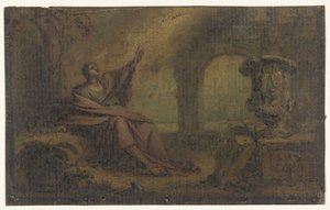 Jean à Patmos (?) - Anonymous