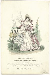Journal des Dames et des Modes, Costumes Parisiens, 1837, (3489): Redingote de mousseline