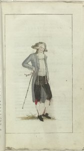 Cabinet de mode et de goût 1791, pl. I: Petit Maître