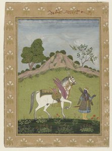 Kalki avec son cheval blanc Devadatta - Anonymous