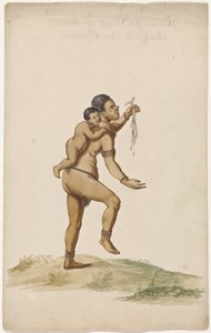 Femme Khoikhoi avec nourrisson