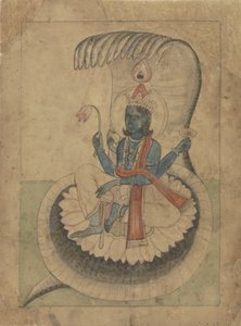 Krishna sur son trône