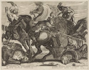 Chasse au lion - Anonymous