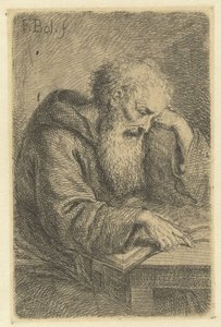 Moine lisant - Anonymous