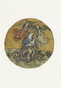 Madone couronnée par deux anges