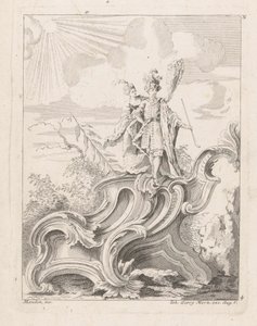Homme et femme sur rocaille - Anonymous
