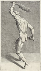 Homme avec deux fouets - Anonymous
