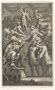 Réception de Cornelis de Bruyn comme nouveau membre des Bentvueghels - Anonymous