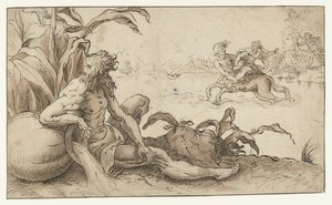 Enlèvement de Déjanire par Nessus - Anonymous