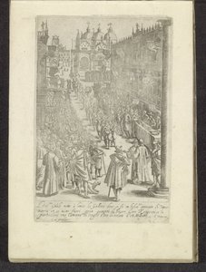 Défilé sur la place Saint-Marc à Venise