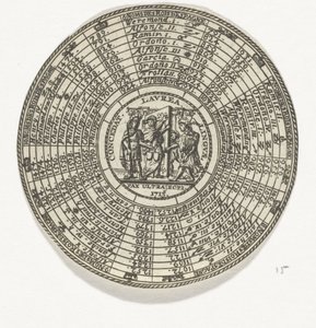 Médaille avec un emblème et les noms des rois espagnols - Anonymous