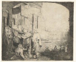 Pierre et Jean guérissant le paralytique à la porte du temple - Anonymous