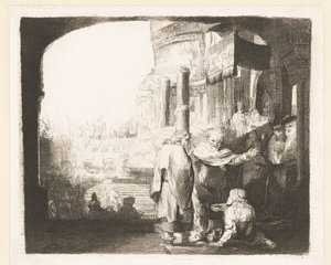 Pierre et Jean guérissant le paralytique à la porte du temple - Anonymous