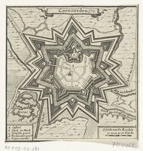 Plan de Coevorden, 1672 - Anonymous