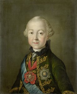 Portrait de Paul Ier, empereur de Russie, jeune