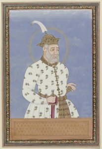 Portrait de Bara Malik; il a été vizir du sultan qui régnait sur la ville de Bidar (?); plus tard, il est devenu le souverain de Golconde et a fondé Golconde - Anonymous