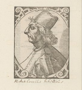 Portrait de Marcus Antonius Coccius Sabellicus - Anonymous