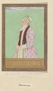 Portrait de Sharza Khan, vizir sous le sultan Abdullah et également vizir sous Abul Hasan - Anonymous