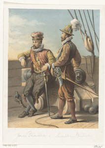 Portretten van de watergeuzen Jan van Duivenvoorde en Lancelot van Brederode, 1572