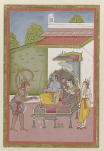 Rama et Sita sur le trône