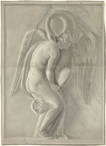 Relief avec Léda et le cygne - Anonymous