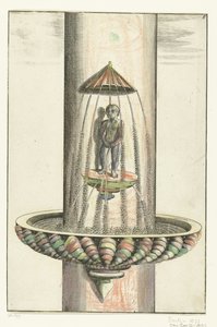 Bassin rond avec putto (série Architectura Curiosa Nova)