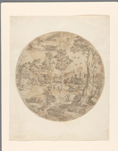 Paysage imaginaire rond