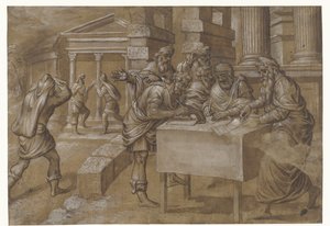Salomon ordonne la construction du temple - Anonymous