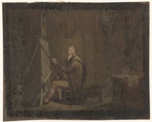 Peintre dans son atelier - Anonymous