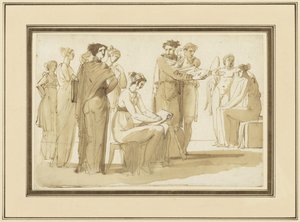 Scène dans une académie de dessin