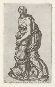Sculpture de Niobé avec sa fille