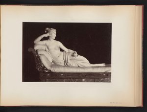 Sculpture de Pauline Borghese-Bonaparte en Vénus Victrix par Antonio Canova dans la Galleria Borghese à Rome, Italie